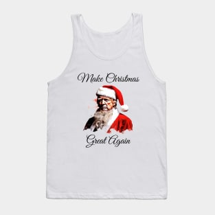 Donald Trump 'Make Christmas Great Again' Christmas | Festive Holiday Tee | Unique Political Humor Gift Tank Top